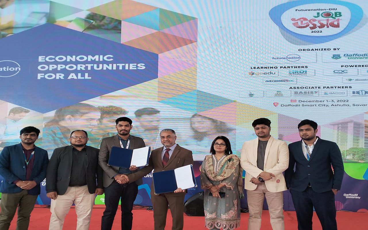 RAYPLE has participated 3 days long “DIU Futurenation Job Fair – 2022” at Daffodil International University